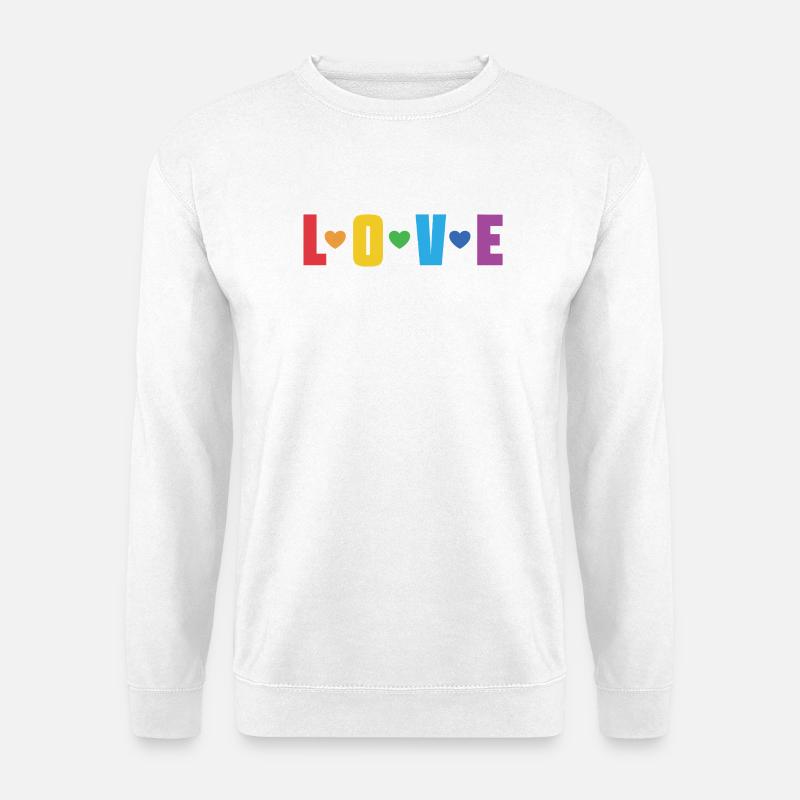 LGBT-Pride-Monat – Liebe ist Liebe - Unisex Pullover - Weiß