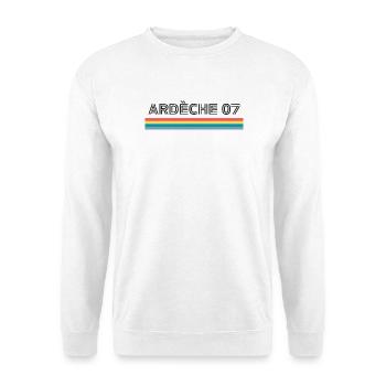 Ardeche 07 T-Shirt Cadeau Humour - Sweat-shirt Unisexe - blanc - Devant