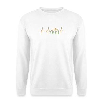 Retro Pixel 60 Jahre alte Sechziger-Geschenk-Party 1966 - Unisex Pullover - Weiß - Vorne