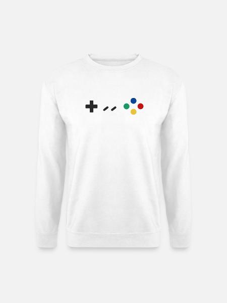 Retro Gamepad - Unisex Pullover - Weiß
