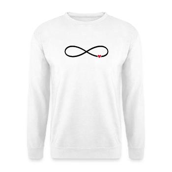 Unendlichkeitszeichen Herz Liebe Geschenk - Unisex Pullover - Weiß - Vorne