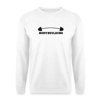 Langhantel - Unisex Pullover - Weiß - Vorne