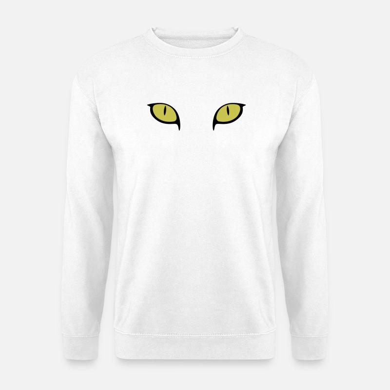 Katze Augen - Unisex Pullover - Weiß