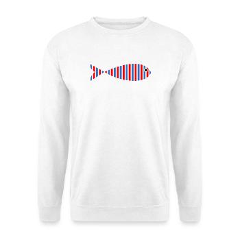SARDINE. FISH. APRIL FOOL. EASTER. OCEAN - Unisex Sweatshirt - white - Front