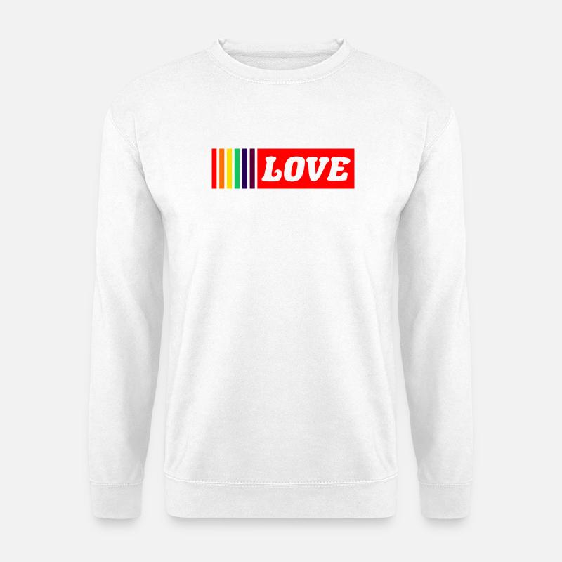 Love Rainbow - Unisex Sweatshirt - white