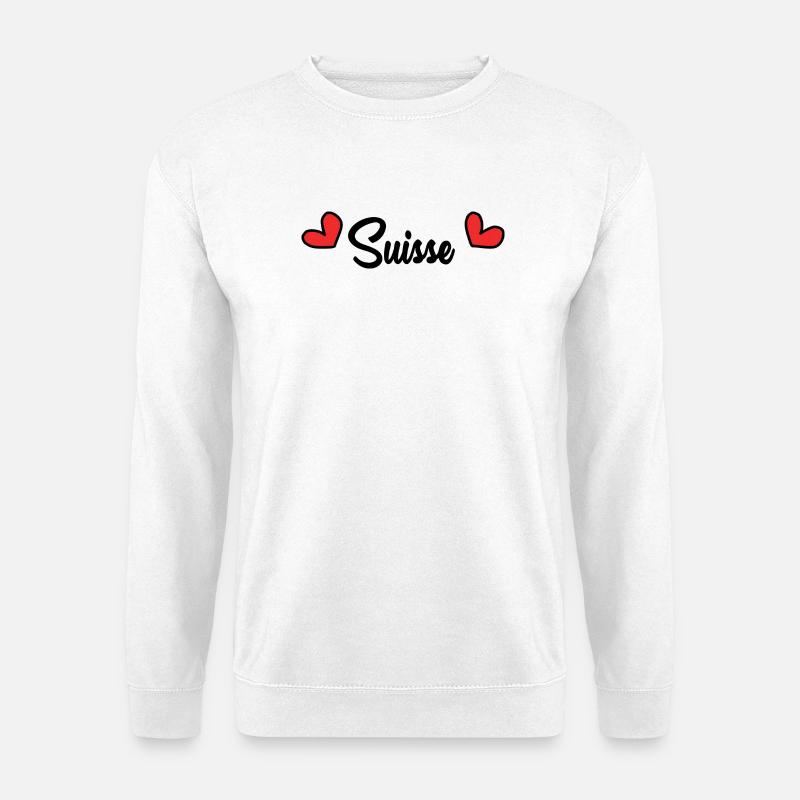 SCHWEIZ. LAND. GENF - Unisex Pullover - Weiß