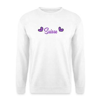 SWITZERLAND. HUMOR. COUNTRY. FLAG. GENEVA - Unisex Sweatshirt - white - Front
