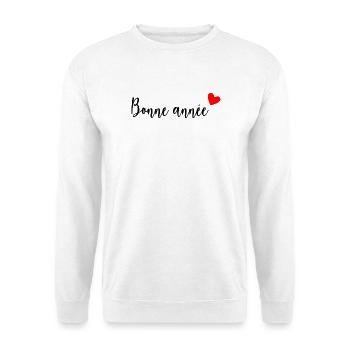 BONNE ANNEE. SAINT SYLVESTRE. MEILLEURS VOEUX. HAP - Sweat-shirt Unisexe - blanc - Devant
