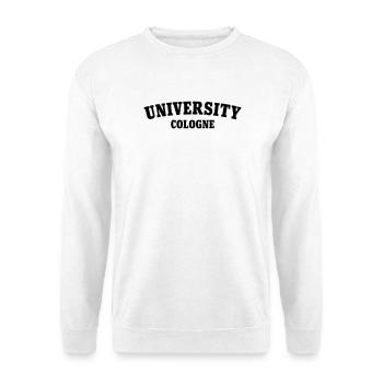 University Cologne - Unisex Pullover - Weiß - Vorne