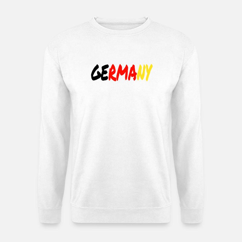 GERMANY Gradient Pinsel-Look - Unisex Pullover - Weiß