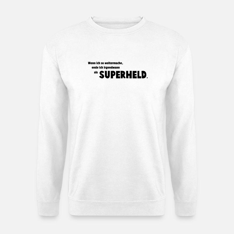 Superheld - Unisex Pullover - Weiß
