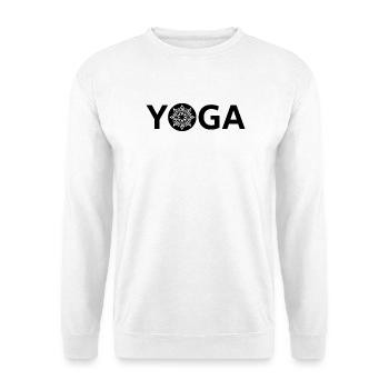 Éclat Nocturne Mandala - Sweat-shirt Unisexe - blanc - Devant