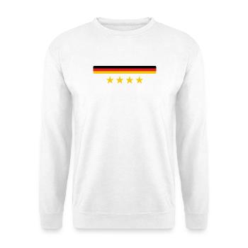 Deutsche Flagge – Deutschland - Unisex Pullover - Weiß - Vorne - Alina (178cm) & Michal (187cm)