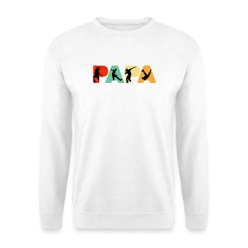 Papa Dancer Retro Street Dance Silhouette - Unisex Sweatshirt - white - Front
