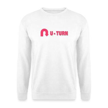 U-TURN - Unisex Pullover - Weiß - Vorne