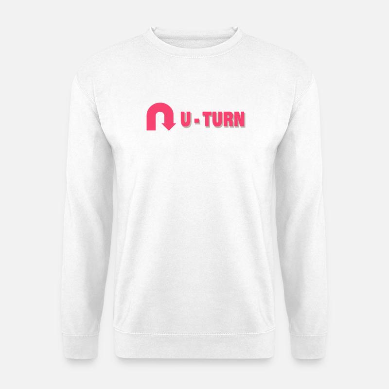 U-TURN - Unisex Pullover - Weiß