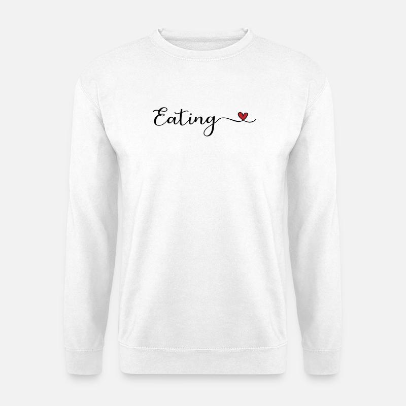 Eating - Unisex Pullover - Weiß