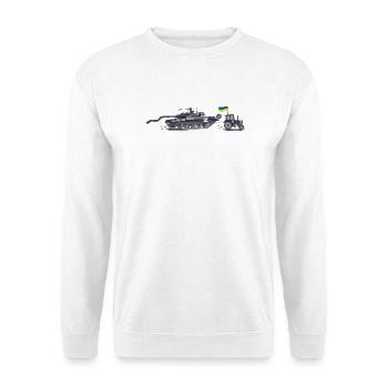 Brigade de tracteurs d’Ukraine - Sweat-shirt Unisexe - blanc - Devant