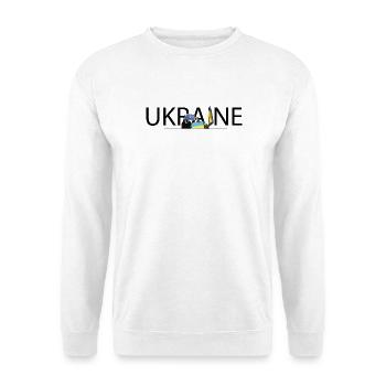 Ukraine Unity Protest College - Unisex Pullover - Weiß - Vorne