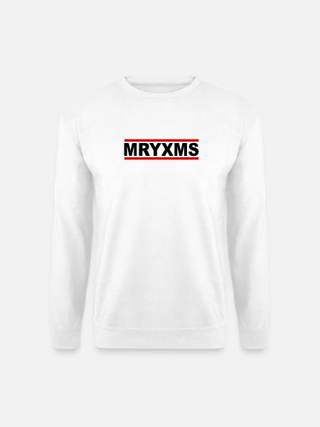 MRYXMS - BLK - Merry Christmas - Unisex Pullover - Weiß
