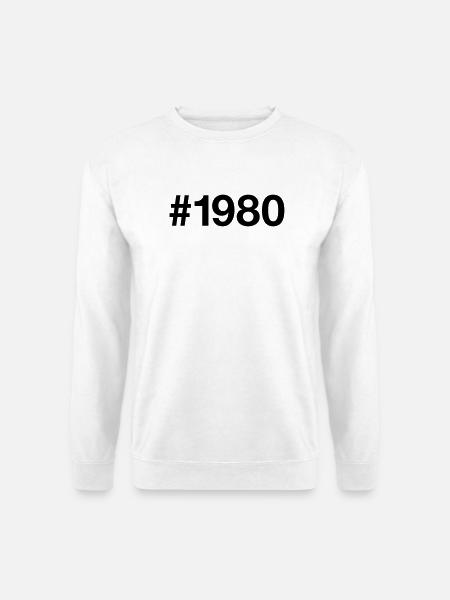 1980 Jahrgang 46 Jahre alt 46. Geburtstag - Unisex Pullover - Weiß