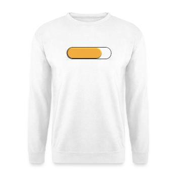Kleine goldgelbe Spurweite (Beladung) - Unisex Pullover - Weiß - Vorne