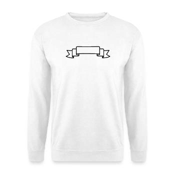 Marqueur fanion noce - Sweat-shirt Unisexe - blanc - Devant