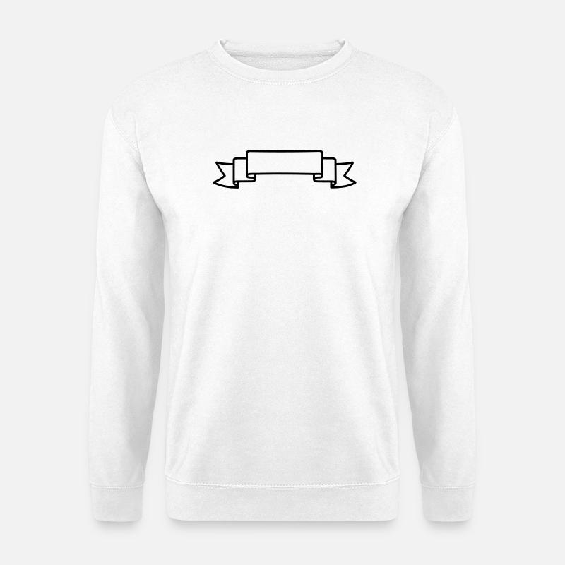 Nameplate pennant bow - Unisex Sweatshirt - white