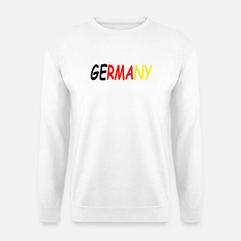 Germany Schwarz Rot Gold - Unisex Pullover - Weiß