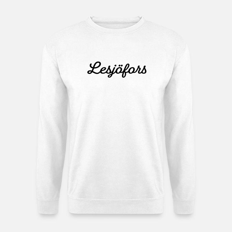 Lesjöfors schwarz - Unisex Pullover - Weiß