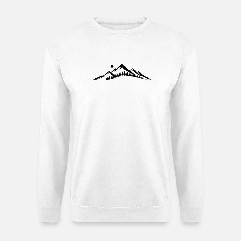 Mountain horizon - Unisex Sweatshirt - white