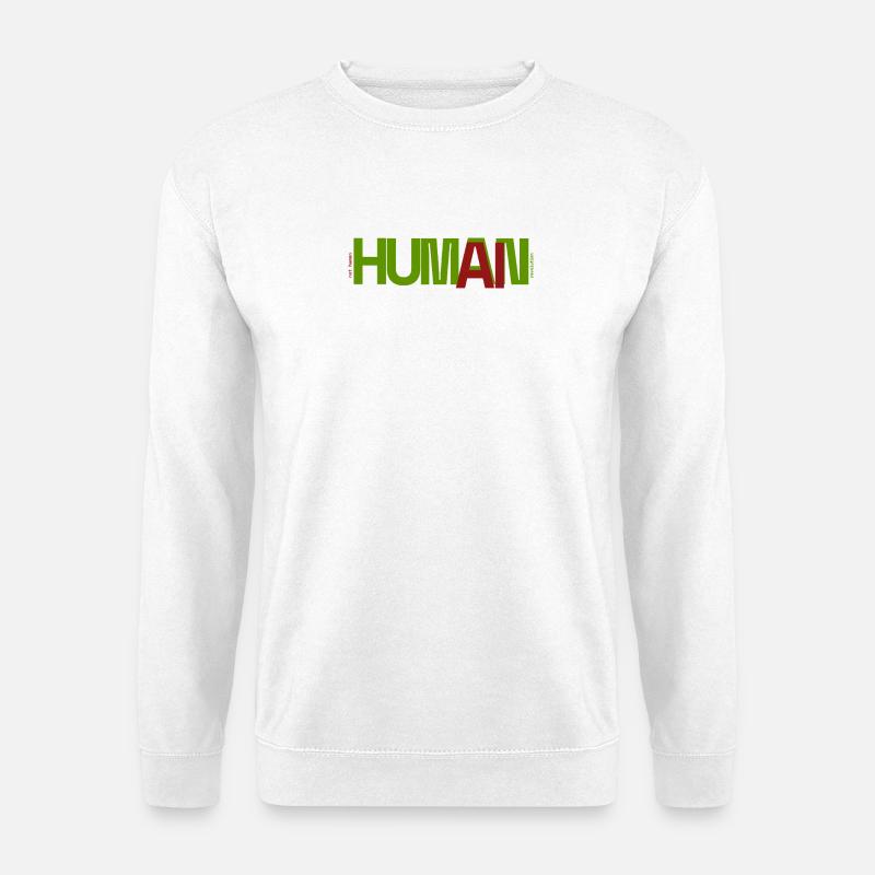 Mensch - Unisex Pullover - Weiß