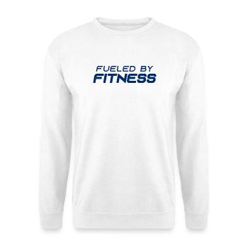 Alimenté par la forme physique - Sport - Salle de sport - Athlétisme - Sweat-shirt Unisexe - blanc - Devant