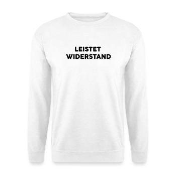 resistance - Unisex Sweatshirt - white - Front