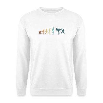 Kampfsport Evolution Karate MMA Kämpfer - Unisex Pullover - Weiß - Vorne