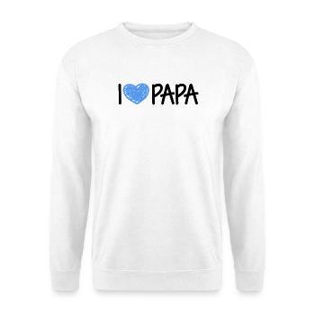 Papa Vatertag Herrentag Geschenk - Unisex Pullover - Weiß - Vorne
