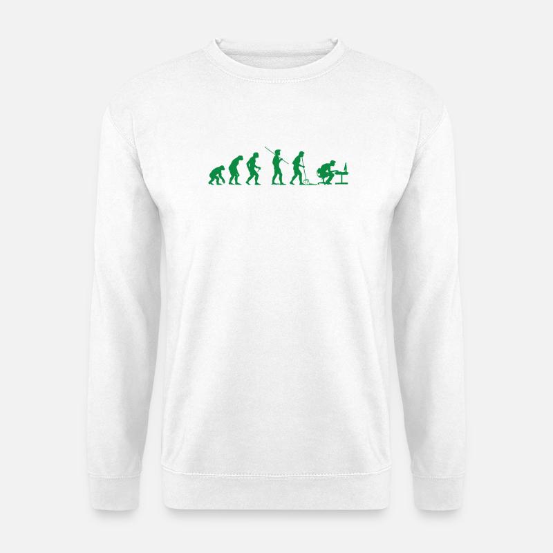 Programmierer Evolution Informatiker Entwickler - Unisex Pullover - Weiß