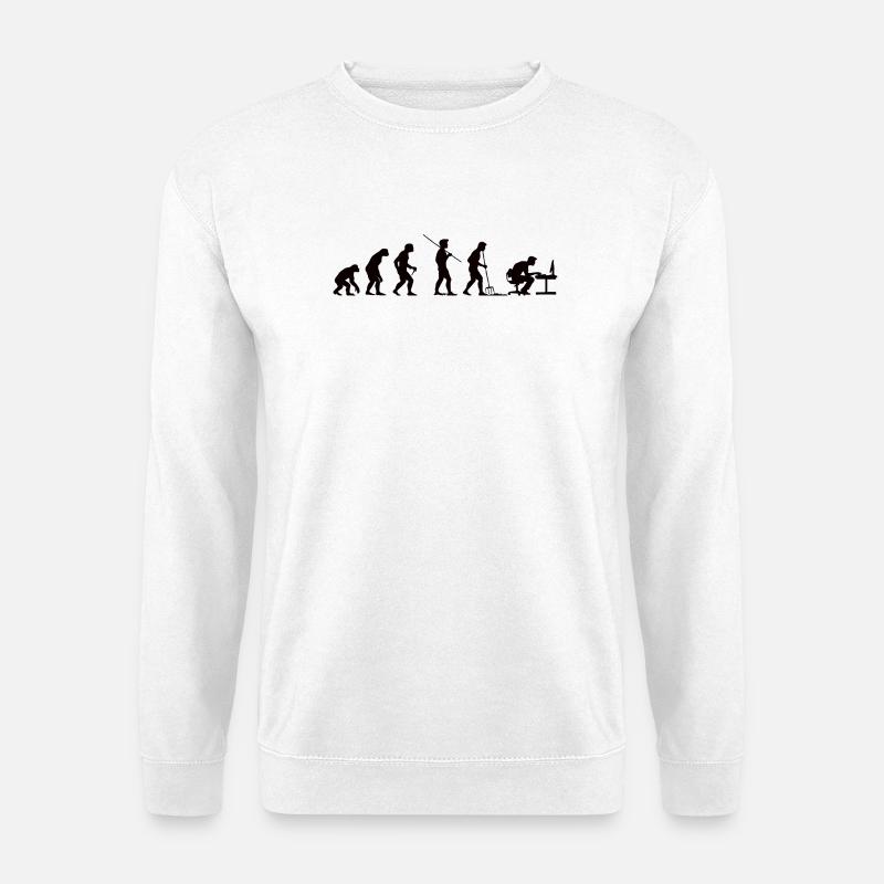 Programmer Evolution Computer Scientist Developer - Unisex Sweatshirt - white