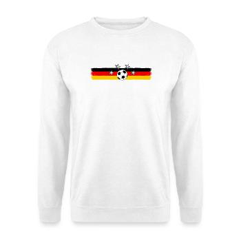 German Football Flag Ball - Unisex Sweatshirt - white - Front
