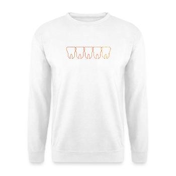 Zahnarzt - Unisex Pullover - Weiß - Vorne - Alina (178cm) & Michal (187cm)