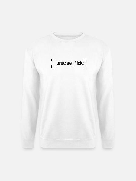 precise flick - Unisex Pullover - Weiß