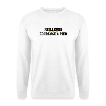 Running / Jogging / Run / Trail / Sport - Unisex Sweatshirt - white - Front