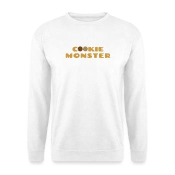 Keks Monster - Unisex Pullover - Weiß - Vorne - Alina (178cm) & Michal (187cm)