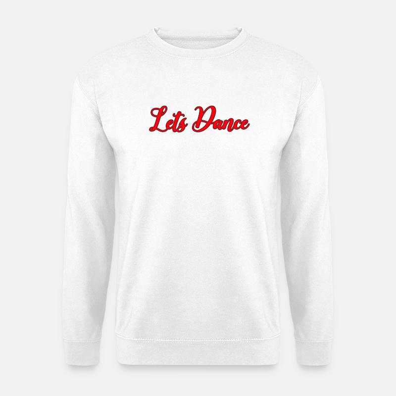 Tanzende abstrakte Linien - Unisex Pullover - Weiß