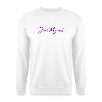 LIEBE. PAAR. GERADE VERHEIRATET. Junggesellinnenabschied. VALENTINSTAG. - Unisex Pullover - Weiß - Vorne