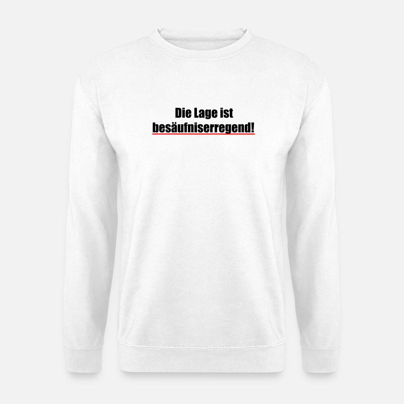 Die_Lage_ist_besaufniserregend_impact - Unisex Pullover - Weiß