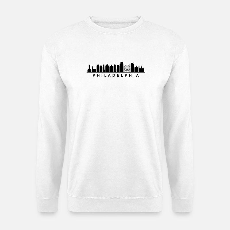 Philadelphia Skyline - Unisex Pullover - Weiß