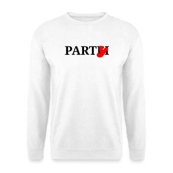 Parti de la fête - Sweat-shirt Unisexe - blanc - Devant