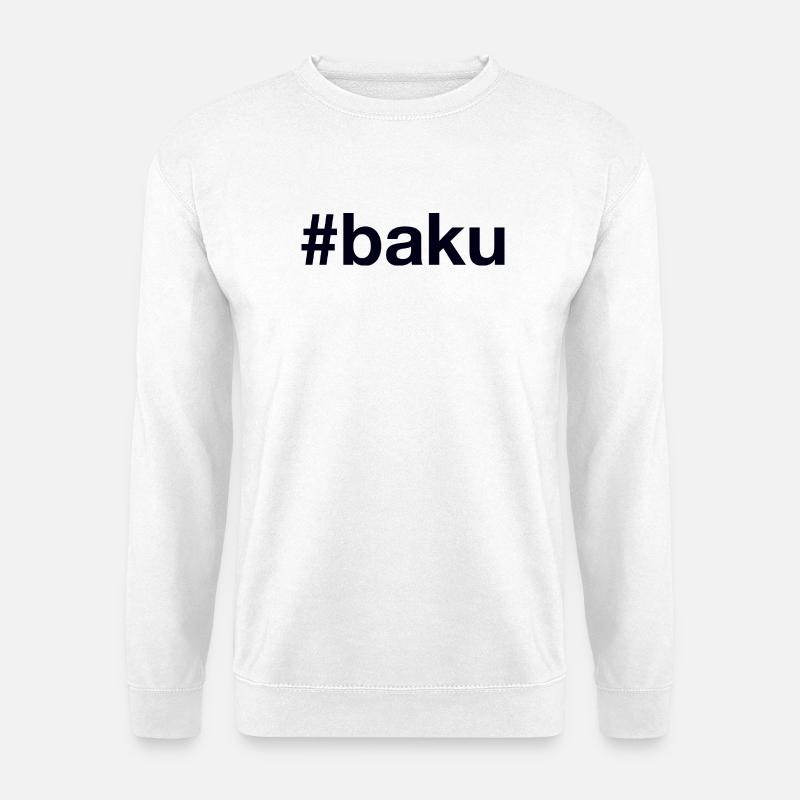 Baku Azerbaijan Aserbaidschan - Unisex Pullover - Weiß