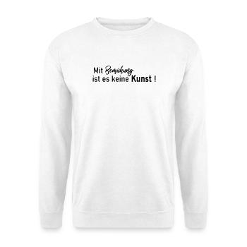keine Kunst - Unisex Pullover - Weiß - Vorne